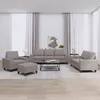 Image de vidaXL Ensemble de Canapés 4 pcs Sièges avec Coussins Canapés avec Accoudoirs et Dossier Meubles avec Repose-pied Salon 3201881