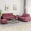 Image de vidaXL Ensemble de Canapés 3 pcs Sièges avec Coussins Canapés avec Accoudoirs et Dossier Meubles avec Repose-pied Salon 3201896