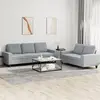 Image de Ensemble De Canapés 2 Pcs Gris Clair Tissu Vidaxl