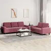 Image de Ensemble De Canapés 2 Pcs Rouge Bordeaux Tissu Vidaxl