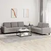 Image de Ensemble De Canapés 2 Pcs Taupe Tissu Vidaxl