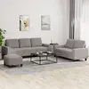 Image de Ensemble De Canapés 3 Pcs Taupe Tissu Vidaxl