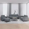 Image de Ensemble De Canapés 4 Pcs Gris Foncé Velours Vidaxl