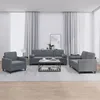 Image de vidaXL Ensemble de Canapés avec Coussins 3 pcs Canapés avec Accoudoirs et Dossier Ensemble de Meubles Mobilier de Salon 3201955