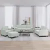 Image de vidaXL Ensemble de Canapés avec Coussins 4 pcs Canapés avec Accoudoirs et Dossier Ensemble de Meubles avec Repose-pied 3201964