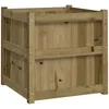 Image de Jardinière D'extérieur 60x60x60 Cm Bois De Pin Imprégné Vidaxl