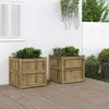 Image de Jardinières 2 Pcs Bois De Pin Imprégné Vidaxl
