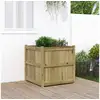 Image de Jardinière d extérieur 70x70x70 cm bois de pin imprégné