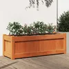 Image de Jardinière Cire Marron 90x31x31 Cm Bois De Pin Massif Vidaxl