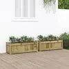 Image de Jardinières 2 Pcs Bois De Pin Imprégné Vidaxl