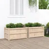 Image de Jardinières 2 Pcs Bois De Pin Massif Vidaxl