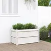 Image de Jardinière Blanc 90x50x50 Cm Bois De Pin Massif Vidaxl