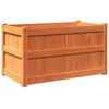 Image de Jardinière Cire Marron 90x50x50 Cm Bois De Pin Massif Vidaxl
