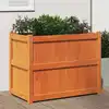 Image de Jardinière Cire Marron 90x50x70 Cm Bois De Pin Massif Vidaxl