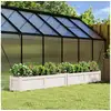 Image de Jardinières 2 pcs blanc bois de pin massif