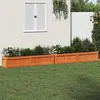 Image de Jardinières 2 Pcs Cire Marron Bois De Pin Massif Vidaxl