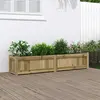 Image de Jardinière 150x31x31 Cm Bois De Pin Imprégné Vidaxl