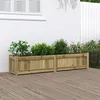 Image de vidaXL Jardinière 150x31x31 cm bois de pin imprégné 837482