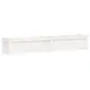 Image de Jardinière blanc 180x31x31 cm bois de pin massif