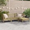 Image de vidaXL Canapé de Jardin 3 Places avec Repose-pieds Siège avec Dossier Meuble de Terrasse Patio Arrière-cour Extérieur 838060