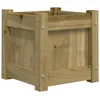 Image de Jardinière 31x31x31 Cm Bois De Pin Imprégné Vidaxl