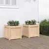 Image de Jardinières 2 Pcs Bois De Pin Massif Vidaxl
