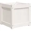Image de Jardinière Blanc 40x40x40 Cm Bois De Pin Massif Vidaxl