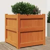 Image de Jardinière Cire Marron 50x50x50 Cm Bois De Pin Massif Vidaxl