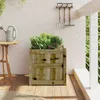 Image de Jardinière - VIDAXL - 50x50x50 cm - Bois de pin imprégné - Carré - Percé