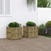 Image de Jardinières 2 Pcs Bois De Pin Imprégné Vidaxl