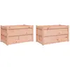 Image de Jardinières 2 Pcs Bois Massif Douglas Vidaxl