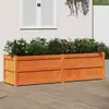 Image de Jardinière Cire Marron 180x50x50 Cm Bois De Pin Massif Vidaxl