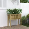 Image de Jardinière Avec Pieds 70x31x70 Cm Bois De Pin Imprégné Vidaxl