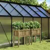 Image de Jardinières 2 Pcs Avec Pieds Bois De Pin Imprégné Vidaxl