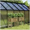 Image de Jardinières 2 pcs avec pieds bois de pin imprégné