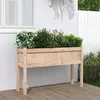 Image de vidaXL Jardinières avec pieds 110x31x70 cm bois de pin massif 837564