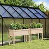 Image de Jardinières 2 Pcs Avec Pieds Bois De Pin Massif Vidaxl