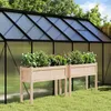 Image de vidaXL Jardinières 2 pcs avec pieds bois de pin massif 837565