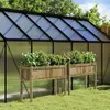 Image de Jardinières 2 Pcs Avec Pieds Bois De Pin Imprégné Vidaxl