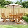 Image de vidaXL Ensemble à Manger de Jardin 5 pcs Chaises et Table à Dîner Meubles de Terrasse Patio Extérieur Rétro Bois 3203353