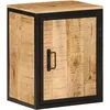 Image de Armoire De Salle De Bain 40x30x50cm Bois Massif Manguier Et Fer Vidaxl