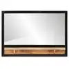 Image de Vidaxl miroir avec étagère 80x8x55 cm verre et bois massif manguier