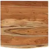 Image de Dessus De Bureau Carré Bois Massif D'acacia Bordure Assortie Vidaxl