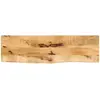 Image de Dessus De Table 100x40x2,5cm Bord Vif Bois Massif Manguier Brut Vidaxl