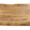 Image de Dessus De Table 110x80x2,5 Cm Bord Vivant Bois Massif Manguier Vidaxl