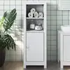 Image de Armoire De Salle De Bain Berg Blanc 40x34x110 Cm Pin Massif Vidaxl