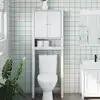 Image de Rangement Au-dessus De La Cuvette Berg Blanc Bois Massif Vidaxl