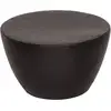 Image de Table Basse Martelée En Aluminium Ø 50x30 Cm Noir Vidaxl