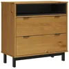 Image de Commode Flam 80x40x80 Cm Bois De Pin Massif Vidaxl