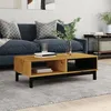 Image de vidaXL Table basse FLAM 100x50x325 cm bois de pin massif 357822